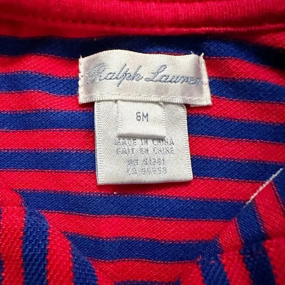 Ralph Lauren | Classic Striped Romper (6 mos) - Picture 4 of 4